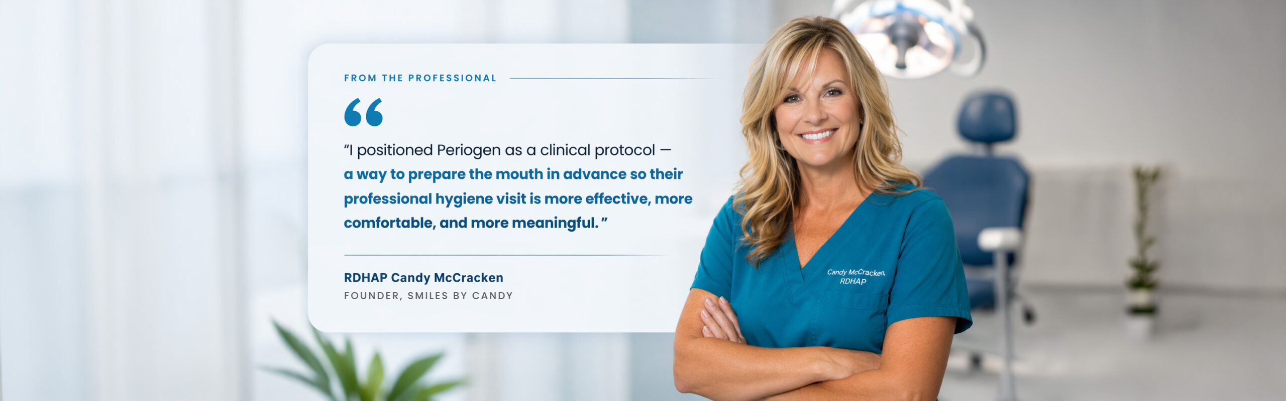 RDHAP Candy McCracken Periogen Testimonial